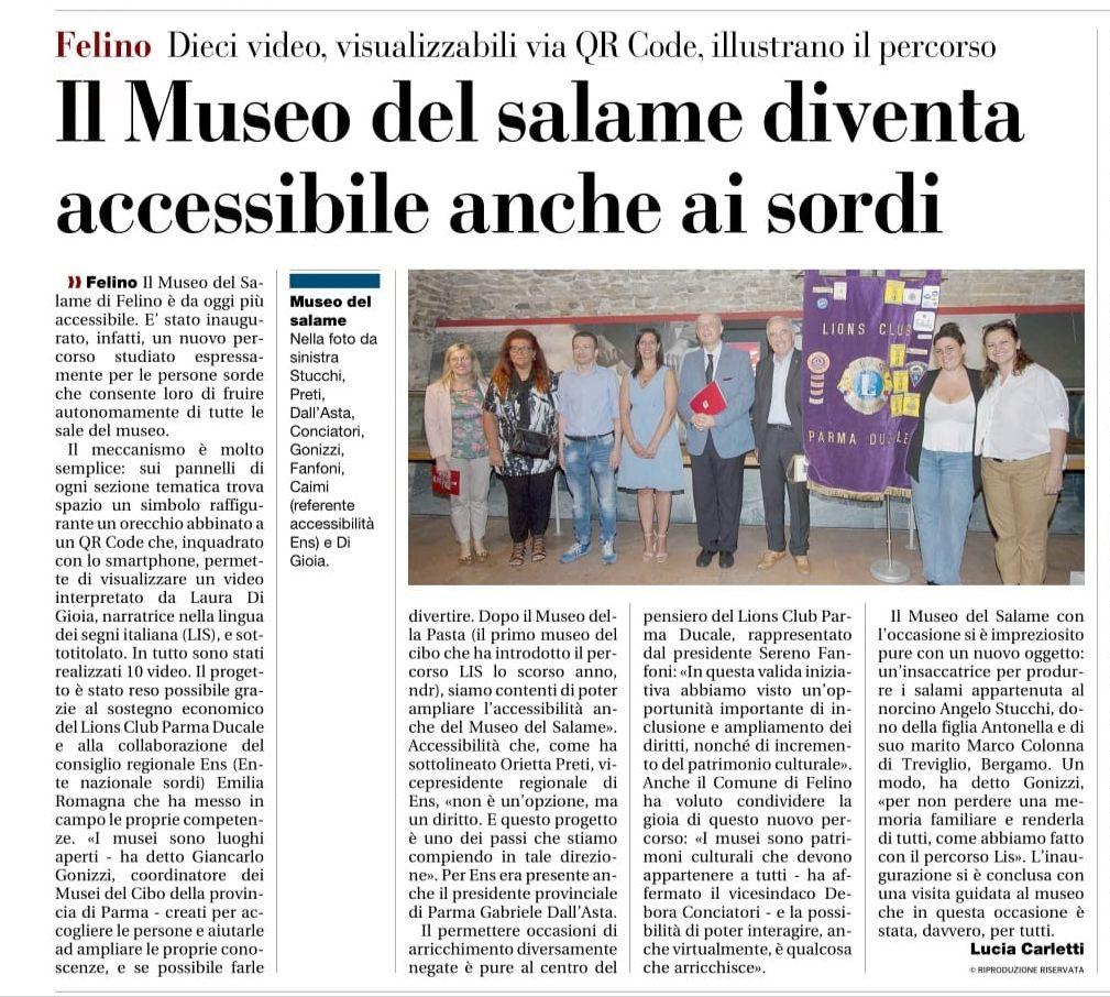 Gazzetta di Parma - Museo del Salame - 20 Giugno 2023.jpeg