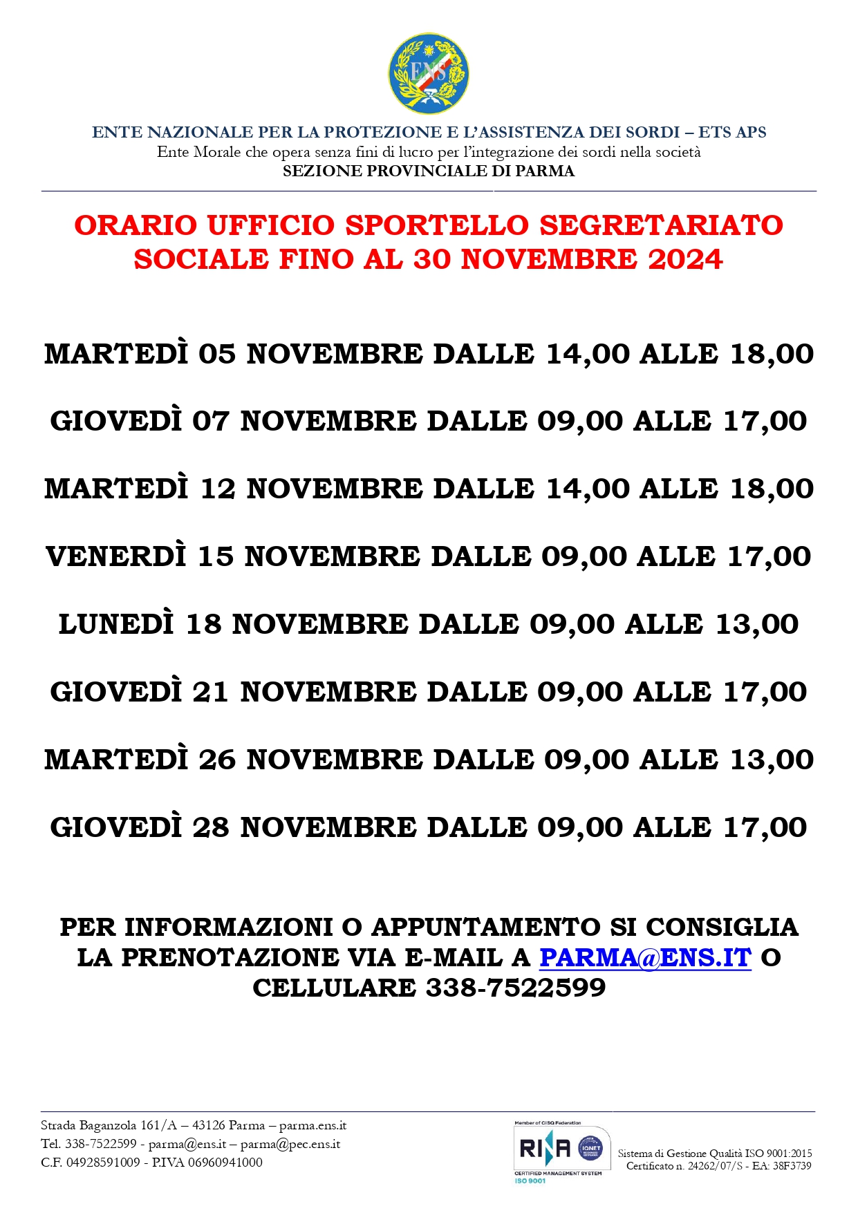 ORARIO SPORTELLO FINO AL 30 NOVEMBRE 2024.jpg